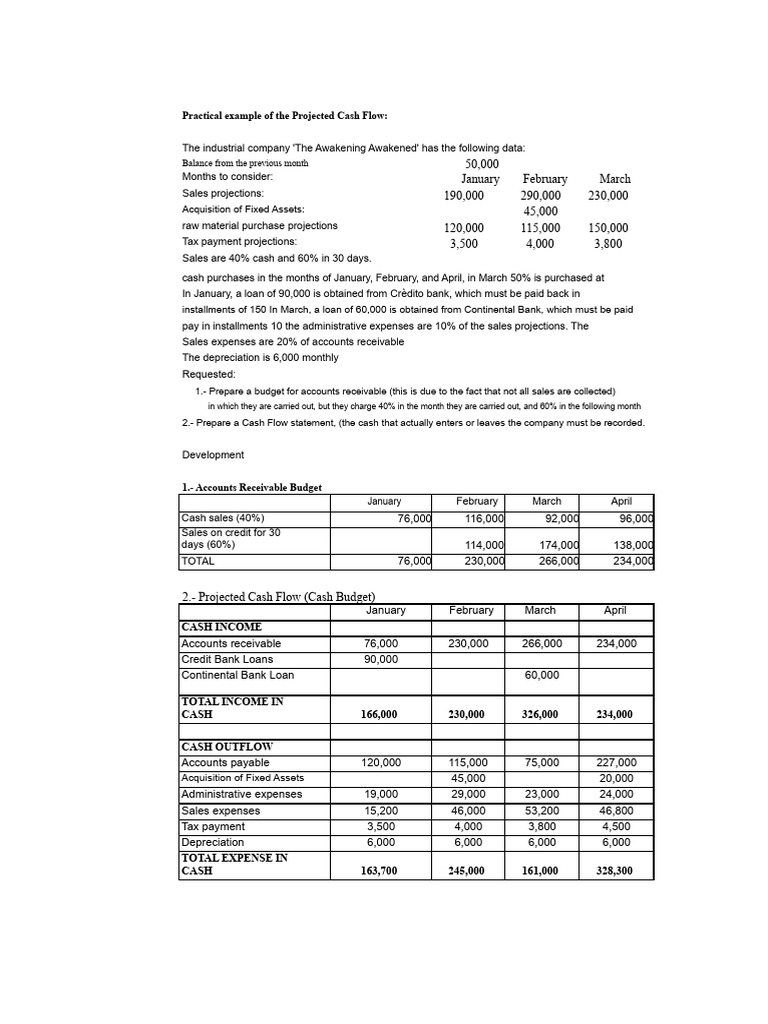 92626575-Development of Projected Cash Flow Practices | PDF | Expense ...