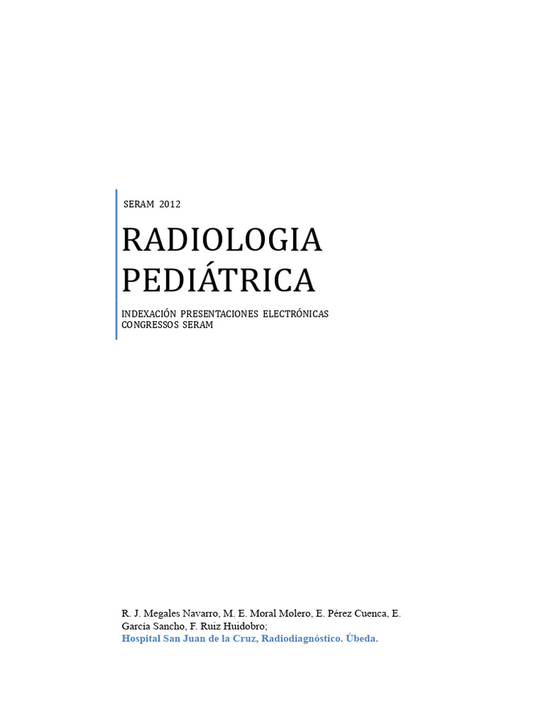 Radiologia Pediátrica: Técnicas e Patologias | PDF | Neoplasmas ...