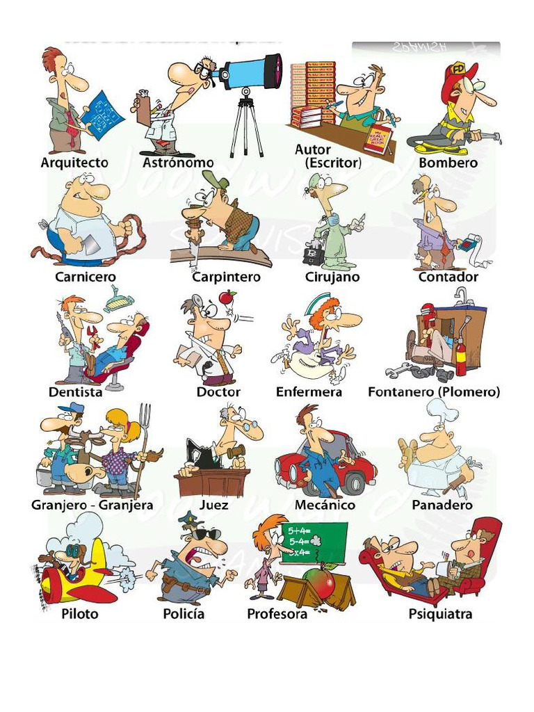 25 professions.docx | PDF | Psychiatry | Waiting Staff