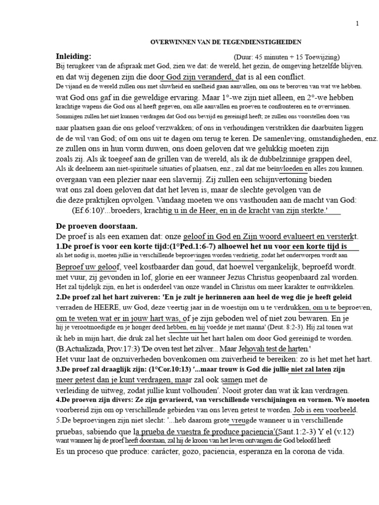 de Proeven Overwinnen | PDF