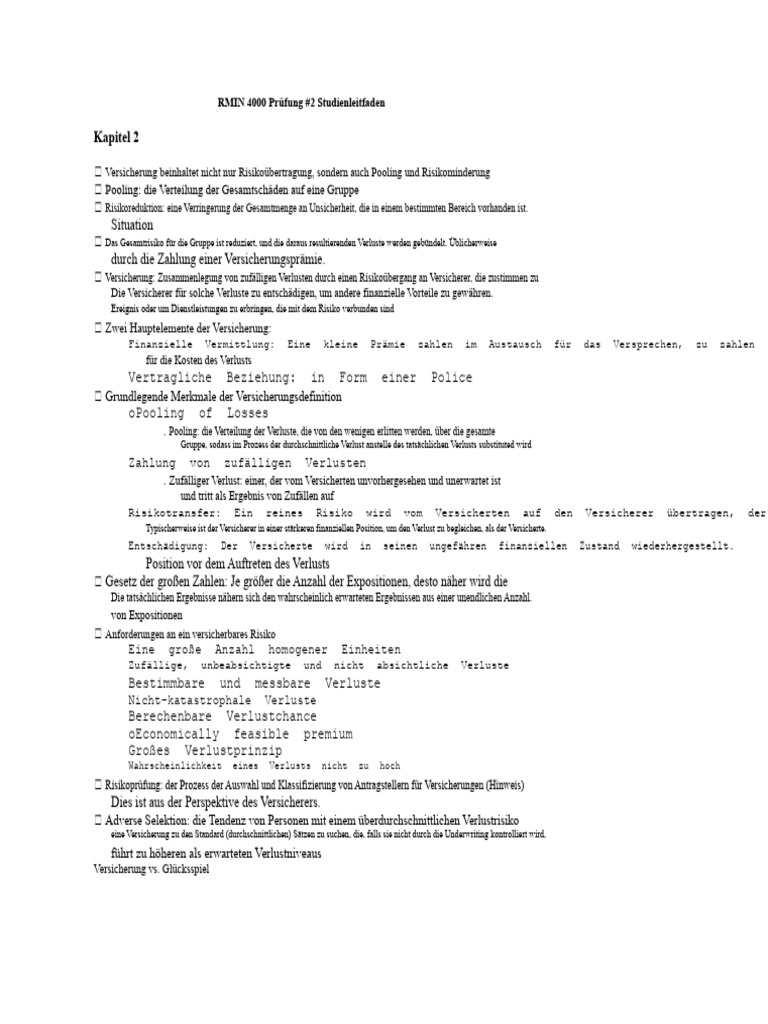 UGA RMIN 4000 Prüfungs 2 Studienleitfaden | PDF