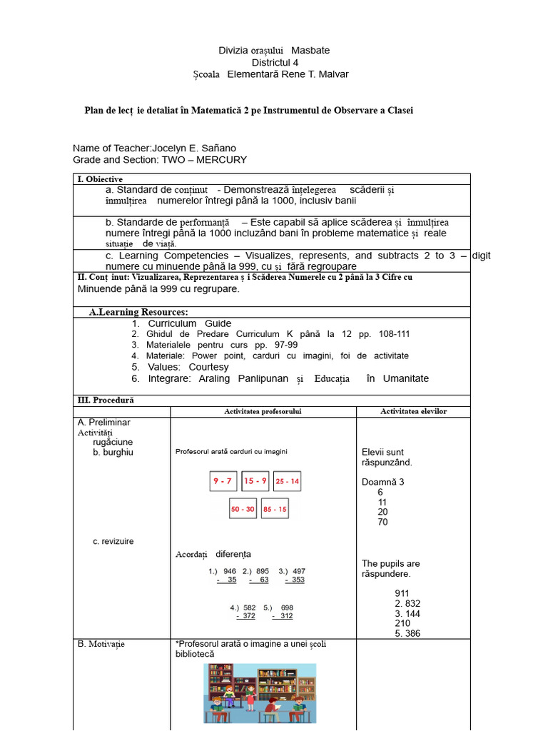 DLP Math Cot | PDF