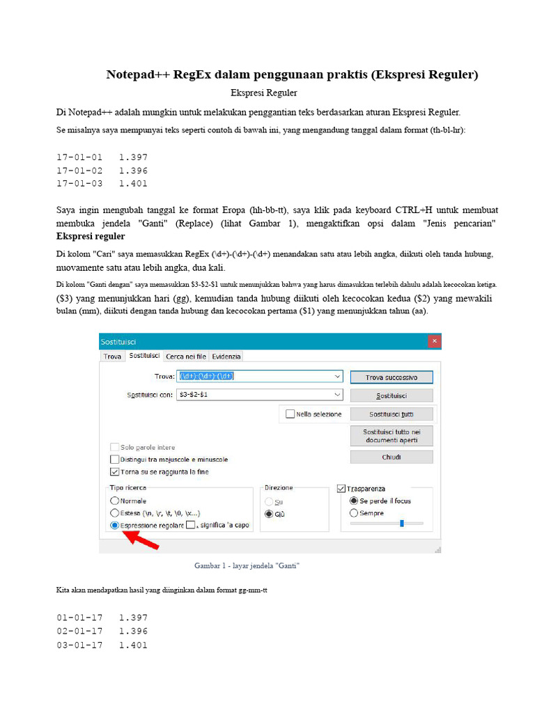 Notepad++ RegEx Dalam Penggunaan Praktis | PDF