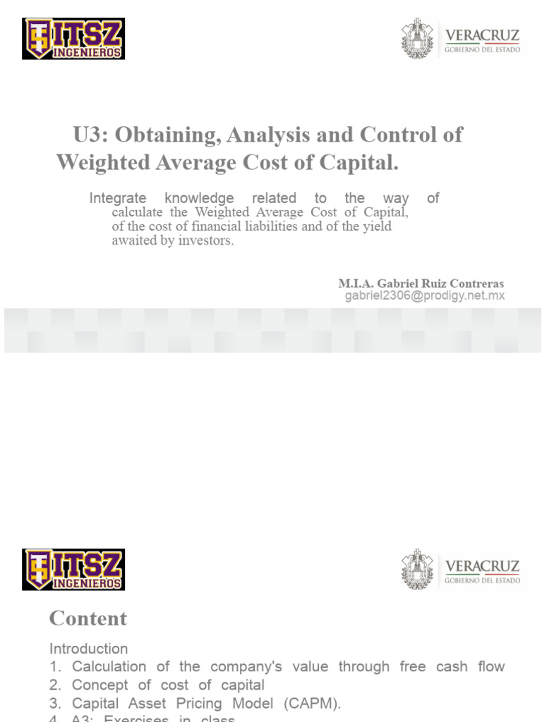 Understanding Weighted Average Cost of Capital | PDF | Cost Of Capital ...