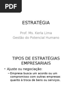 Tipos estratégia
