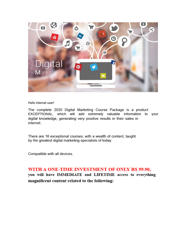 2020 Digital Marketing Course Bundle | PDF | Digital Marketing ...