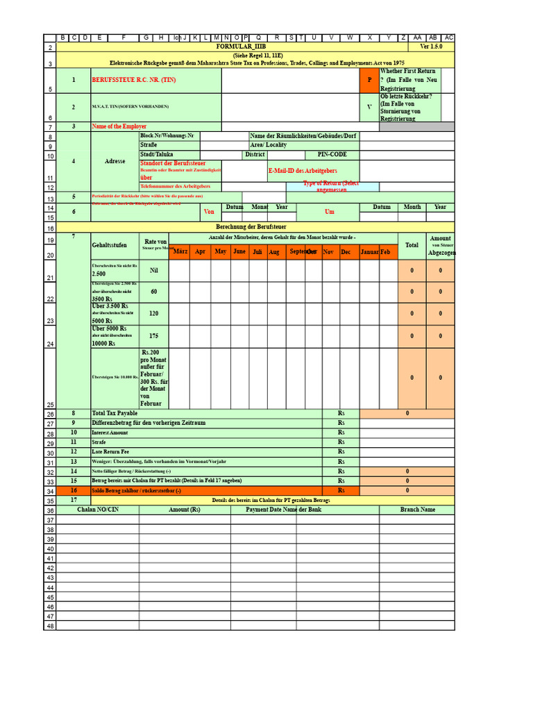 Formular Iiib | PDF