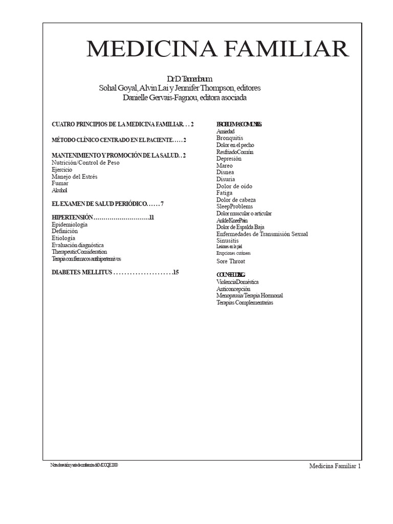 Guía de Medicina Familiar y Salud | PDF | Resfriado comun | Hipertensión
