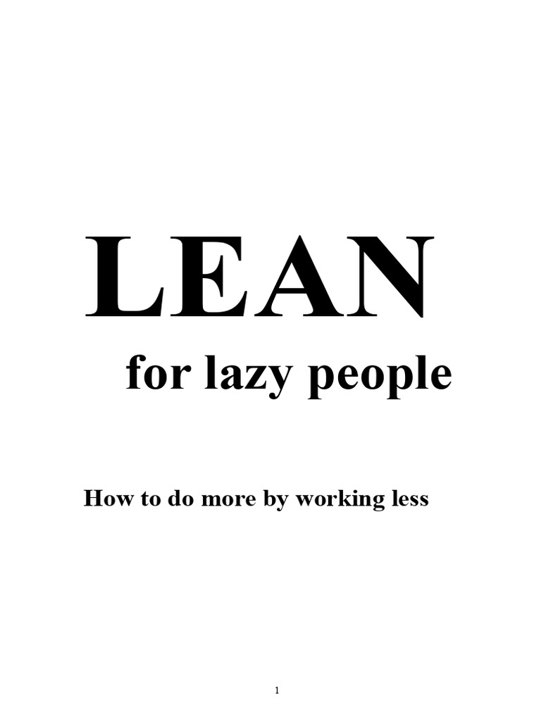 Lean Concepts for Beginners | PDF | Lean Manufacturing | Value (Economics)