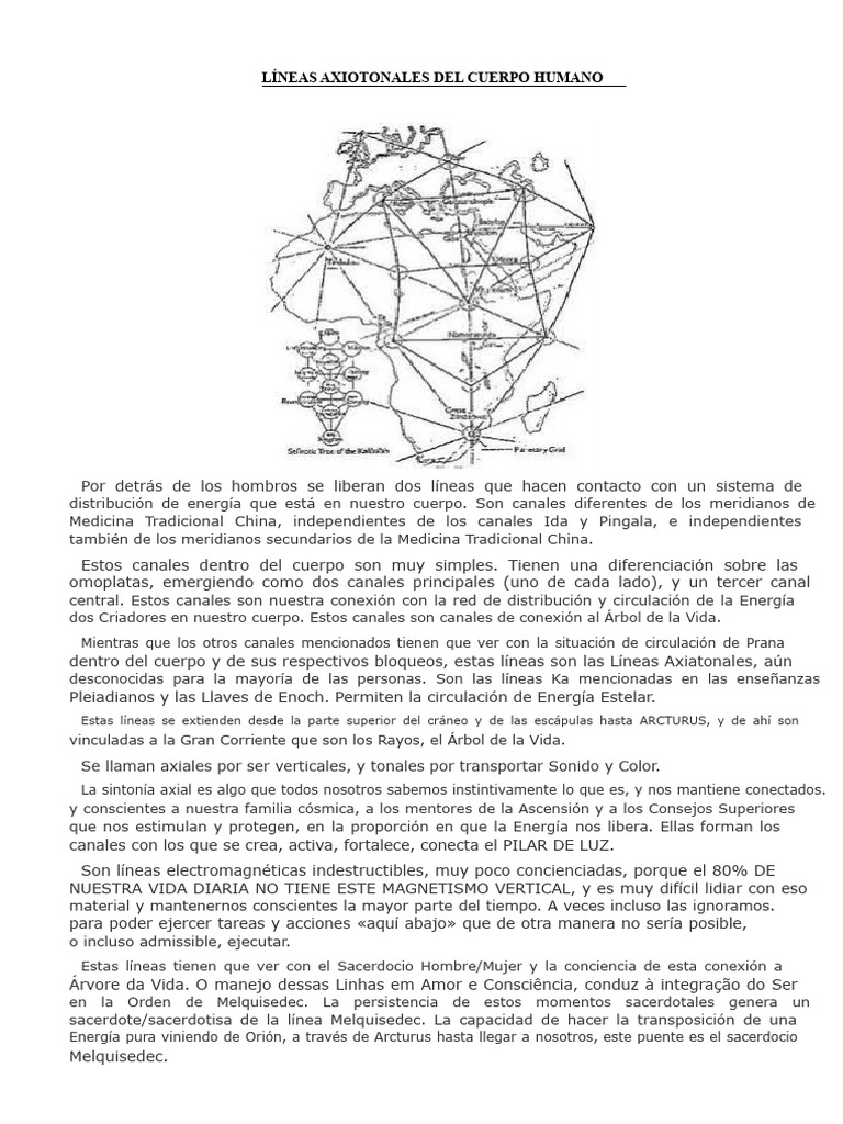 Líneas Axiatonales del Cuerpo Humano | PDF | Sacerdote