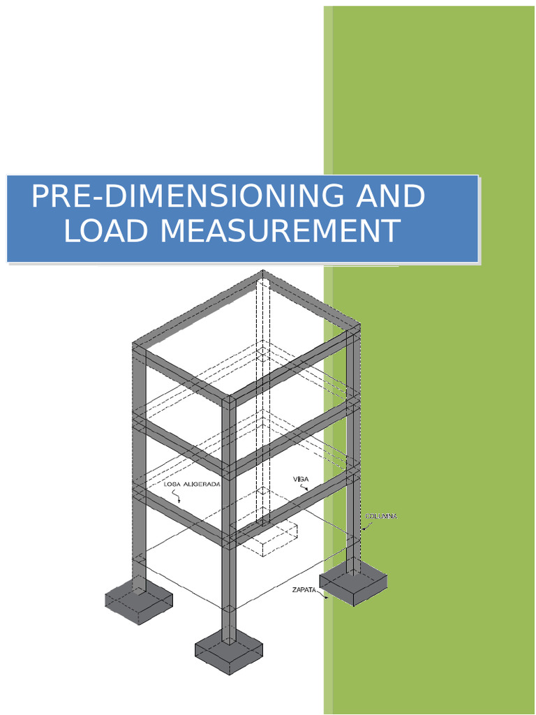 Pre-Dimensioning and Load Measurement Guide | PDF | Beam (Structure ...