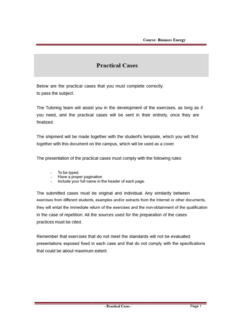 Biomass Energy Practical Case Guidelines | PDF | Incineration | Waste