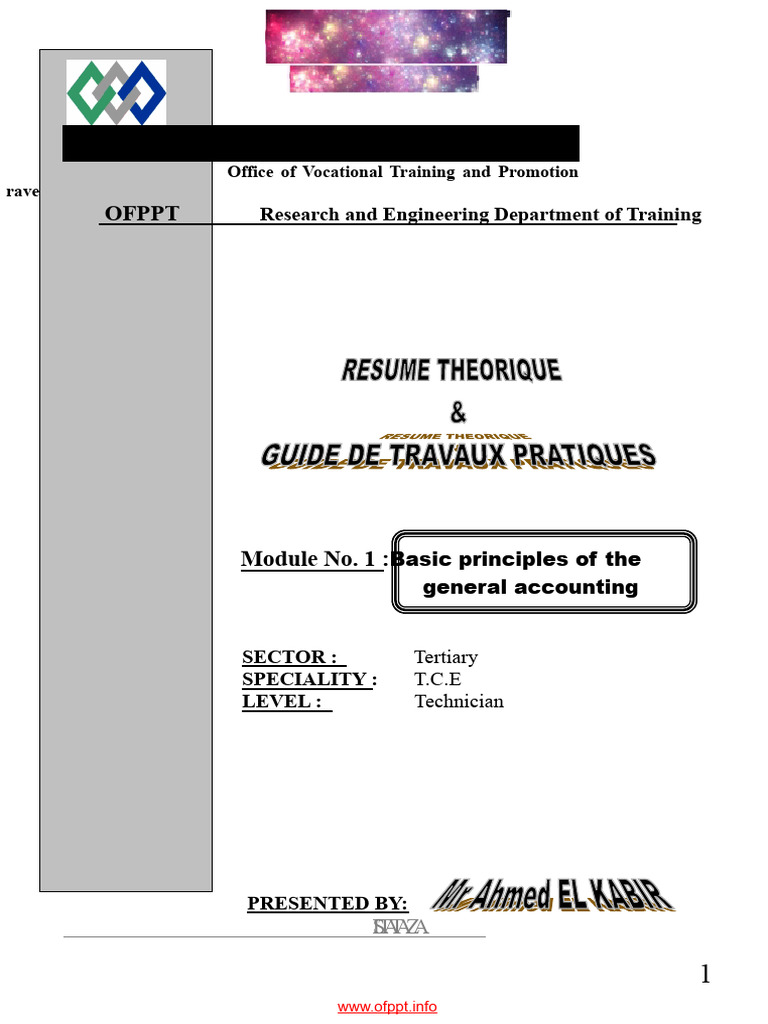 Module 05 TSGE Basic Concepts of General Accounting OFPPT | PDF ...