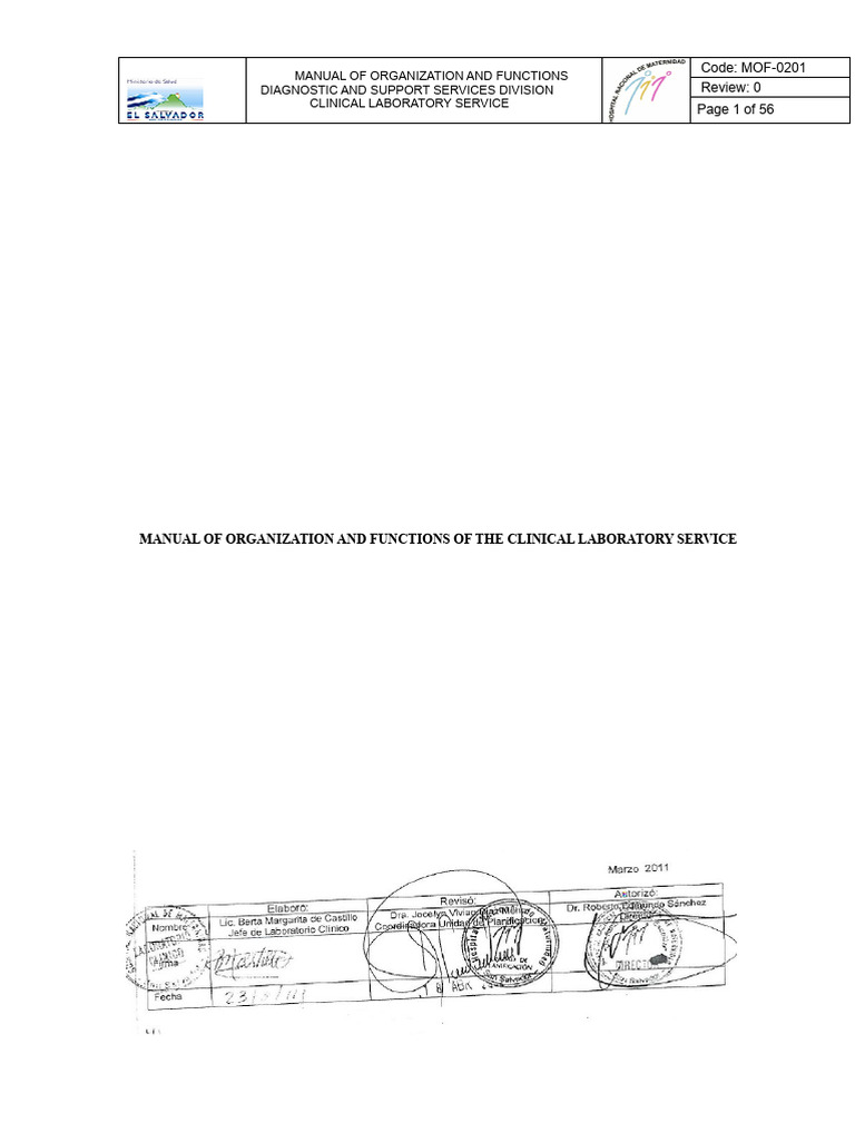 Clinical Laboratory Service Manual | PDF | Medical Laboratory ...