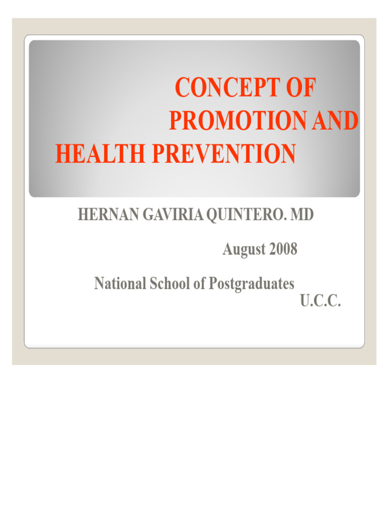 Health Promotion and Prevention Strategies | PDF | Preventive ...