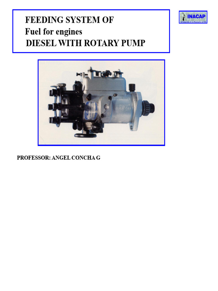 Diesel Rotary Injection Pump Overview | PDF | Fuel Injection | Pump