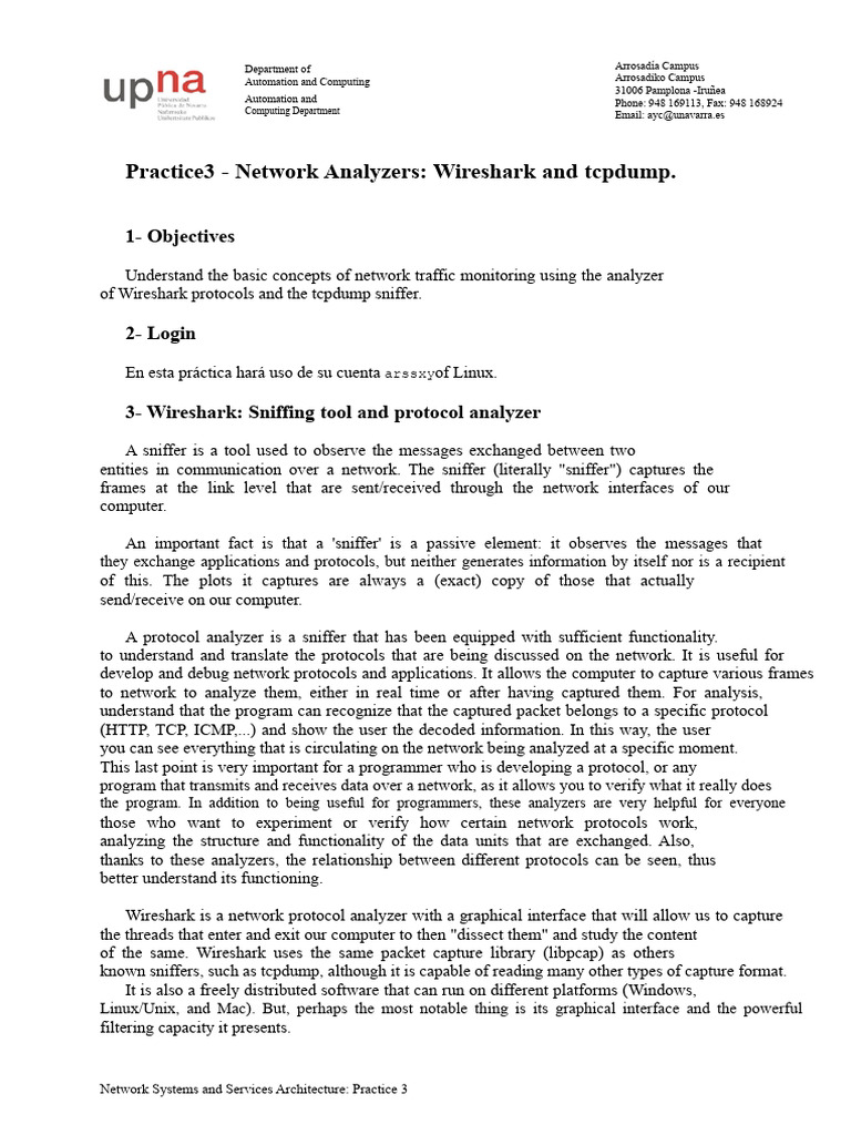Wireshark and tcpdump Network Analysis Guide | PDF | File Transfer ...