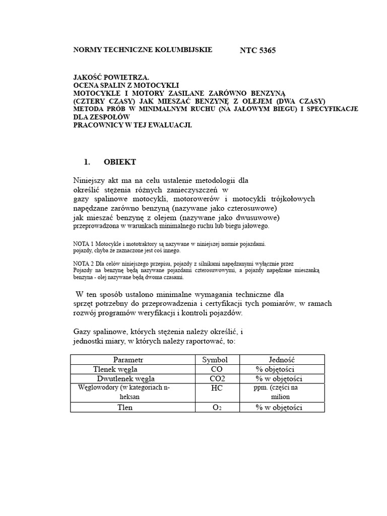 Norma Techniczna 5365 | PDF