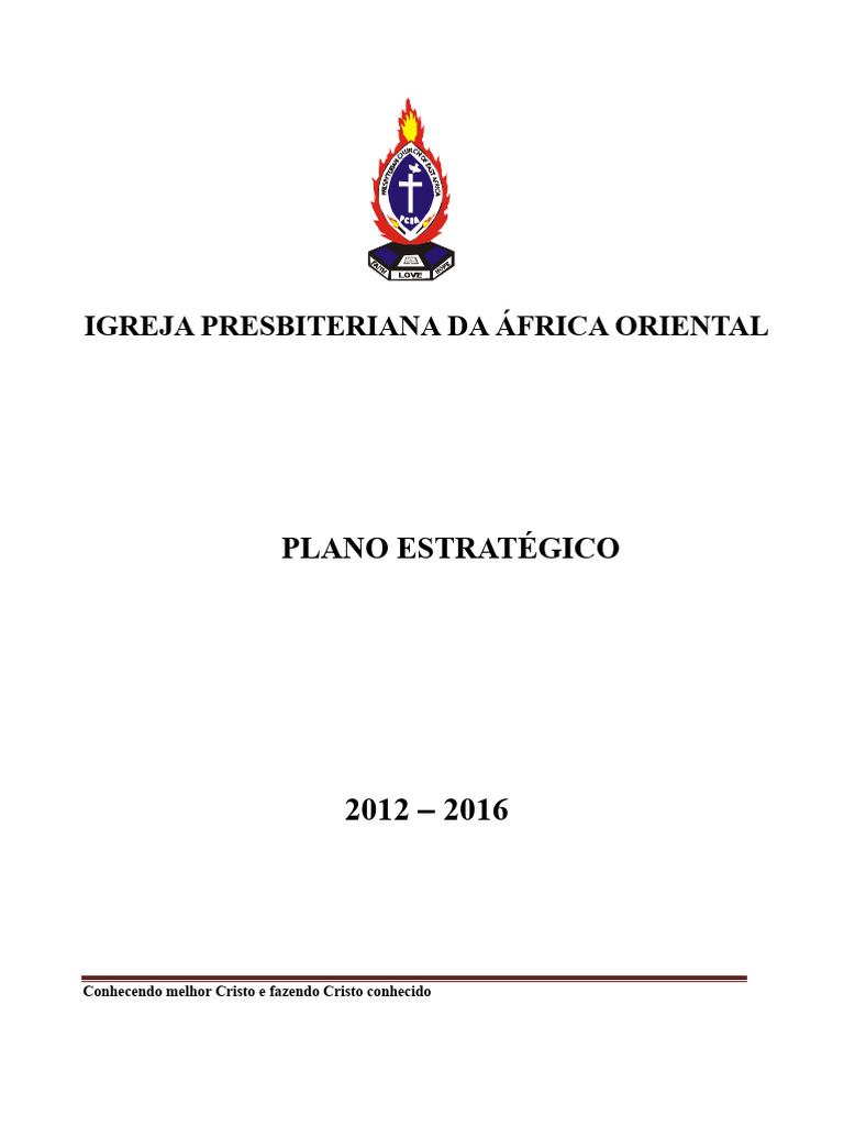 Plano Estratégico da PCEA 2012-2016 | PDF | Economia | Governança