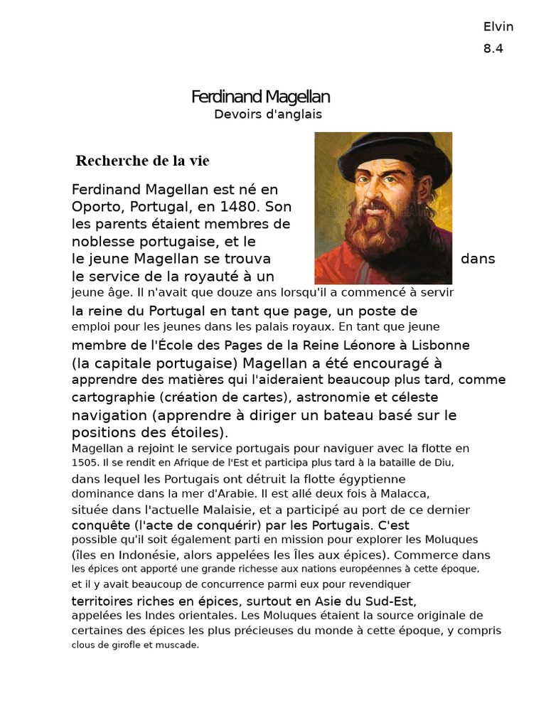 Ferdinand Magellan | PDF | Grandes découvertes