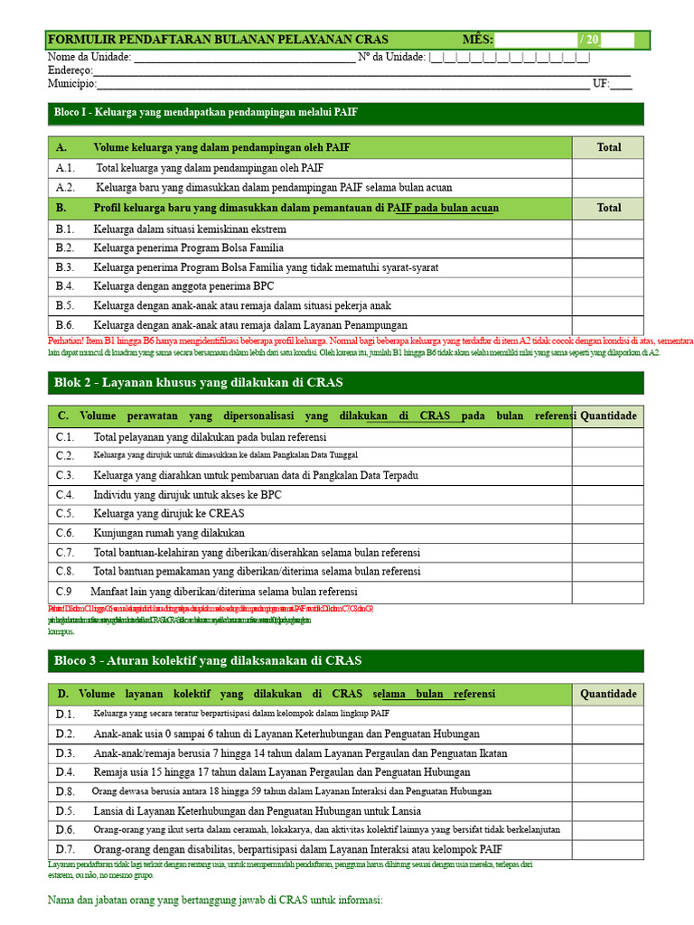 RMA - Formulir CRAS 2018 | PDF