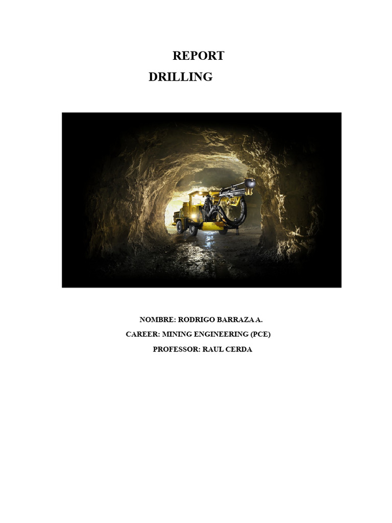 Mining Drilling Techniques Overview | PDF | Drill | Diamond