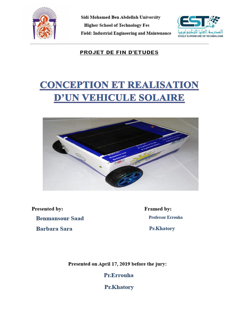 Solar Car Project Overview and Design | PDF | Photovoltaics | Solar Cell