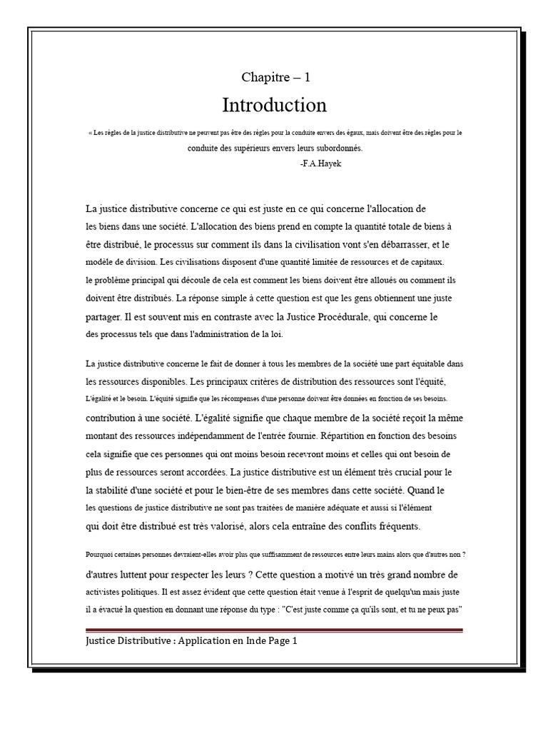 Justice Distributive : Concepts et Théoriciens | PDF | Justice | Crime ...