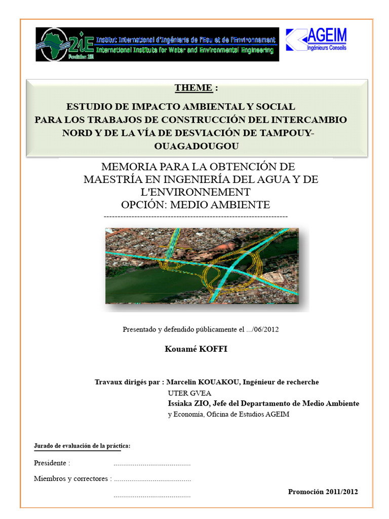 Estudio de Impacto Ambiental en Ouagadougou | PDF | Evaluación de ...
