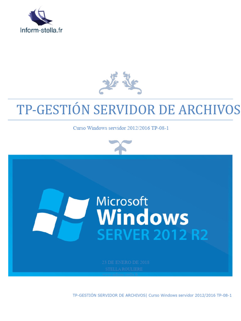Gestión de Servidor de Archivos en Windows | PDF | Archivo de ...