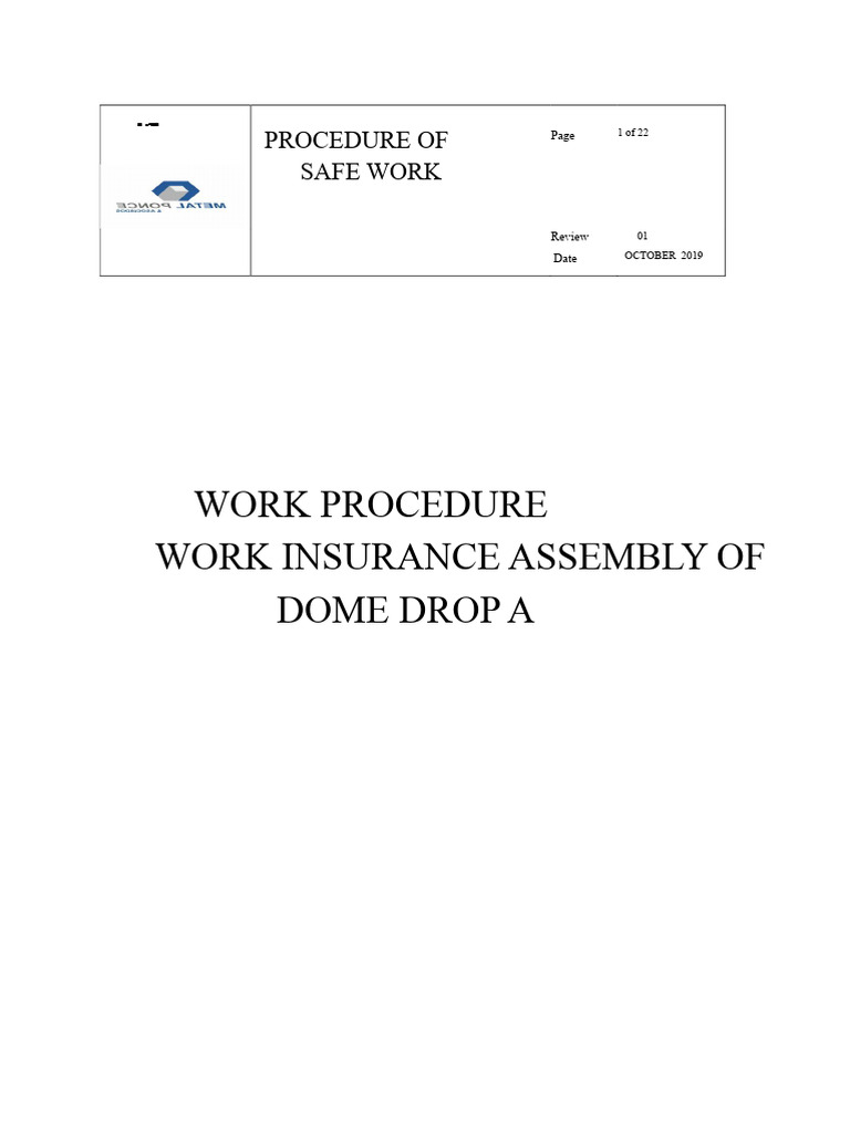 Safe Work Procedure for Welding Jobs | PDF | Welding | Construction