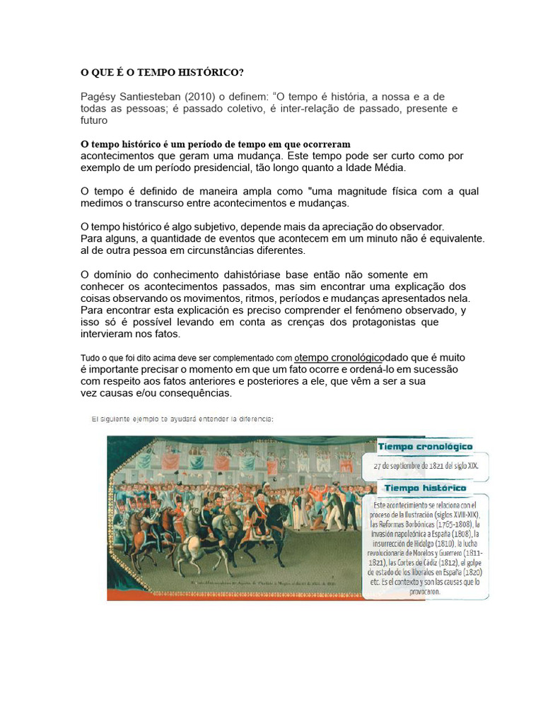 O que é o tempo histórico | PDF | Tempo | Aprendizado