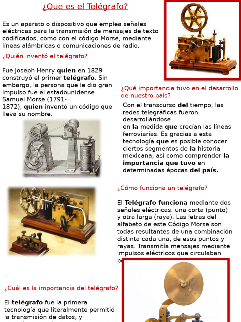 Historia y Funcionamiento del Telégrafo | PDF