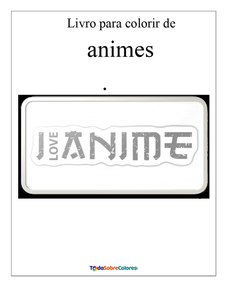 Livro para Colorir de Animes | PDF