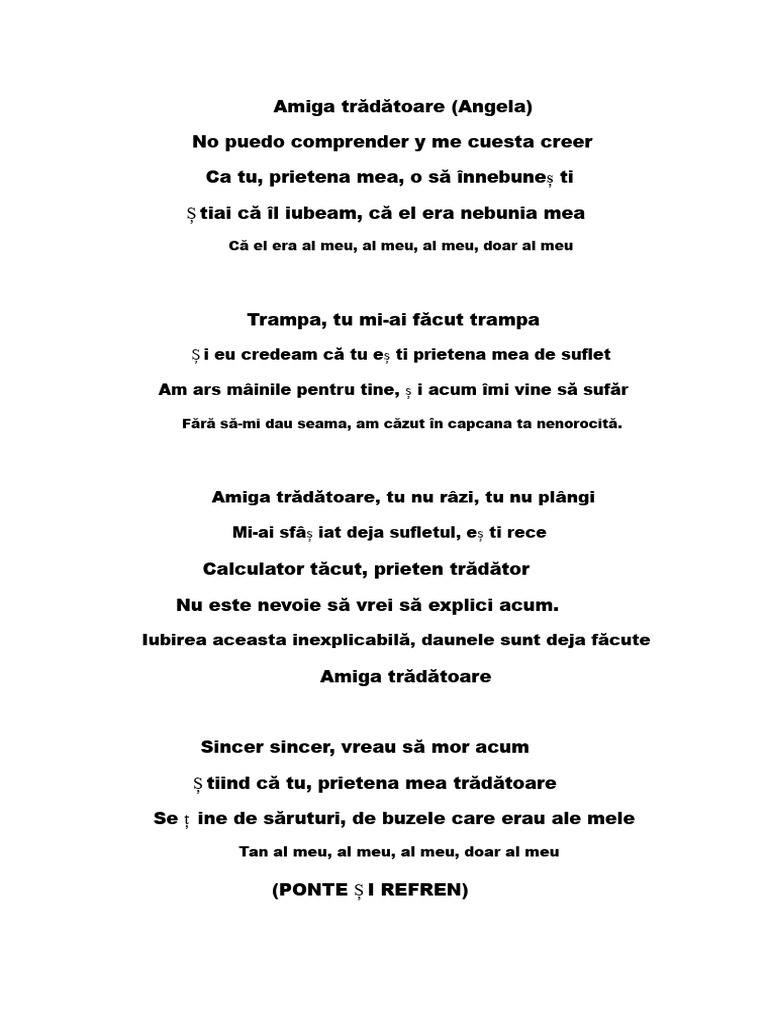 Versuri Cântece | PDF