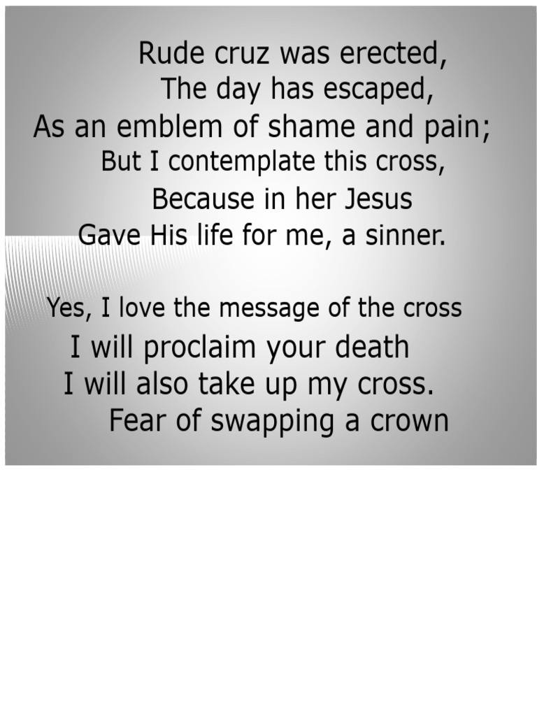 Embracing the Message of the Cross | PDF