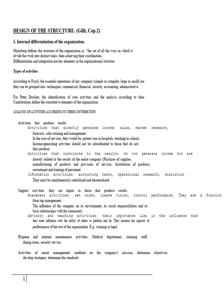 Organizational Structure Design Insights | PDF | Hierarchy | Market ...