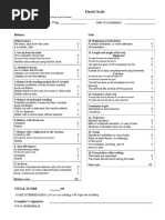 Tinetti Scale for Gait and Balance Assessment | PDF | Balance (Ability)