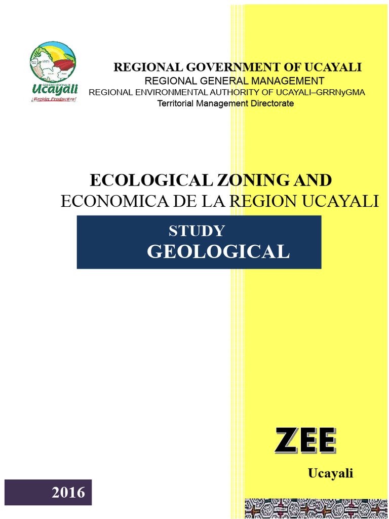 Ecological Zoning Study of Ucayali Region | PDF | Geology | Sedimentary ...