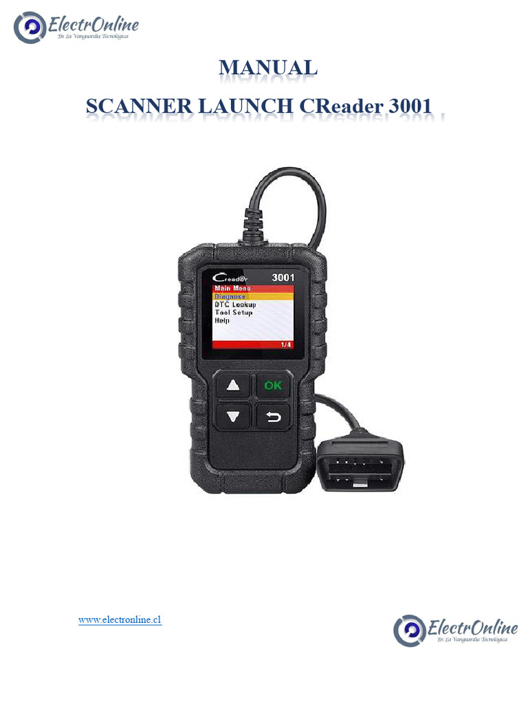 CReader 3001 Scanner Manual | PDF