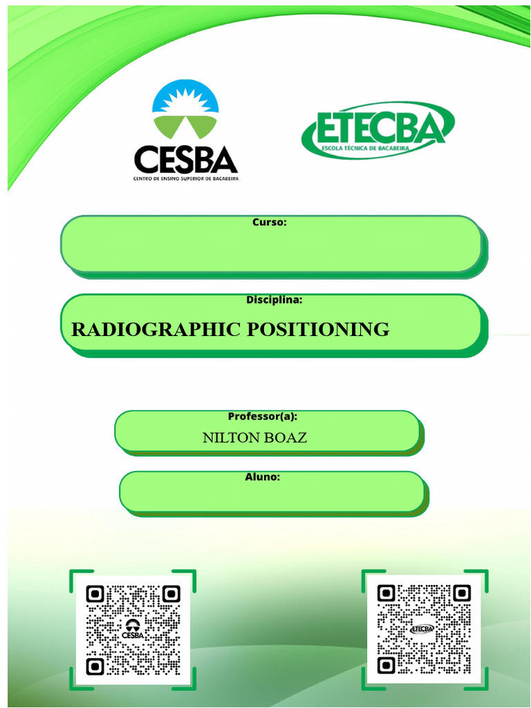 Radiographic Positioning Guide for Limbs | PDF | Hand | Elbow