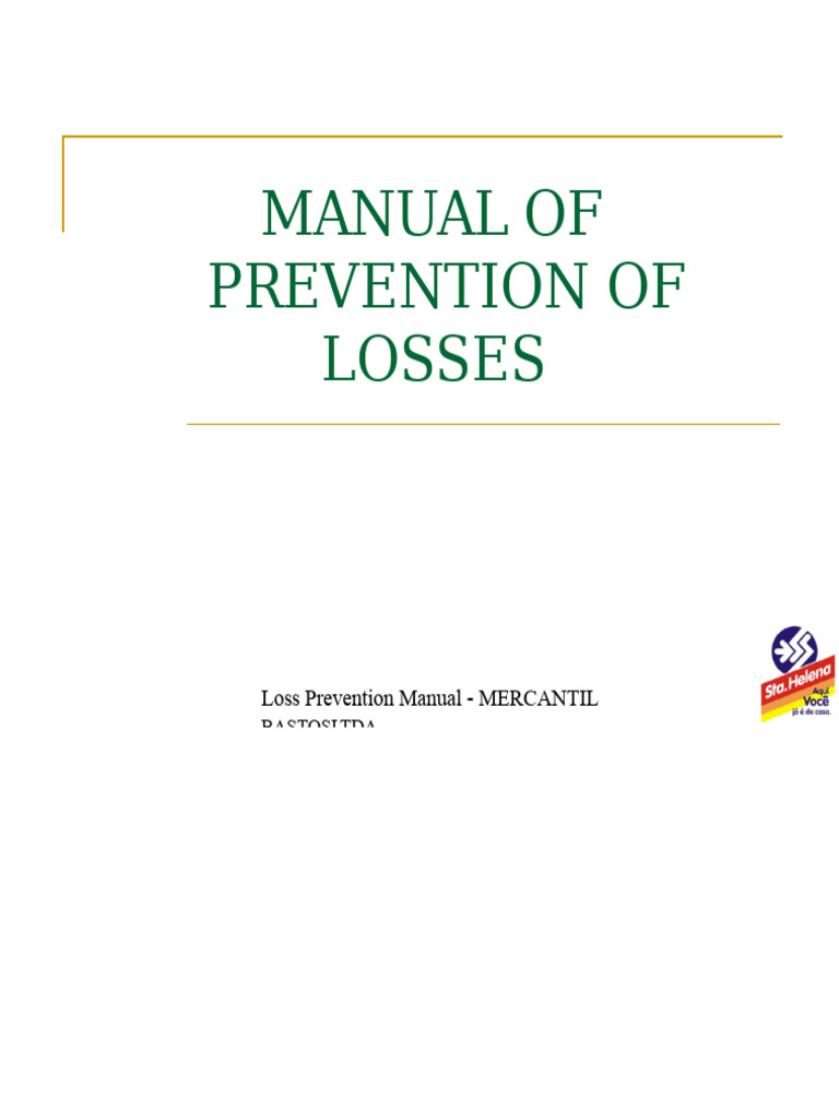 Loss Prevention Manual | PDF | Economies | Business