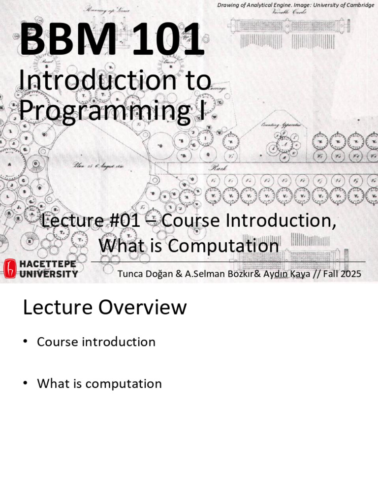 Introduction to Computation in BBM 101 | PDF | Central Processing Unit ...