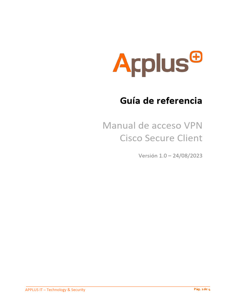 Manual de Acceso a VPN Cisco Secure Client | PDF