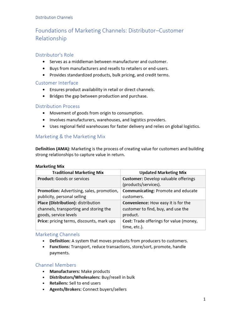 Understanding Distribution Channels in Marketing | PDF | Franchising ...