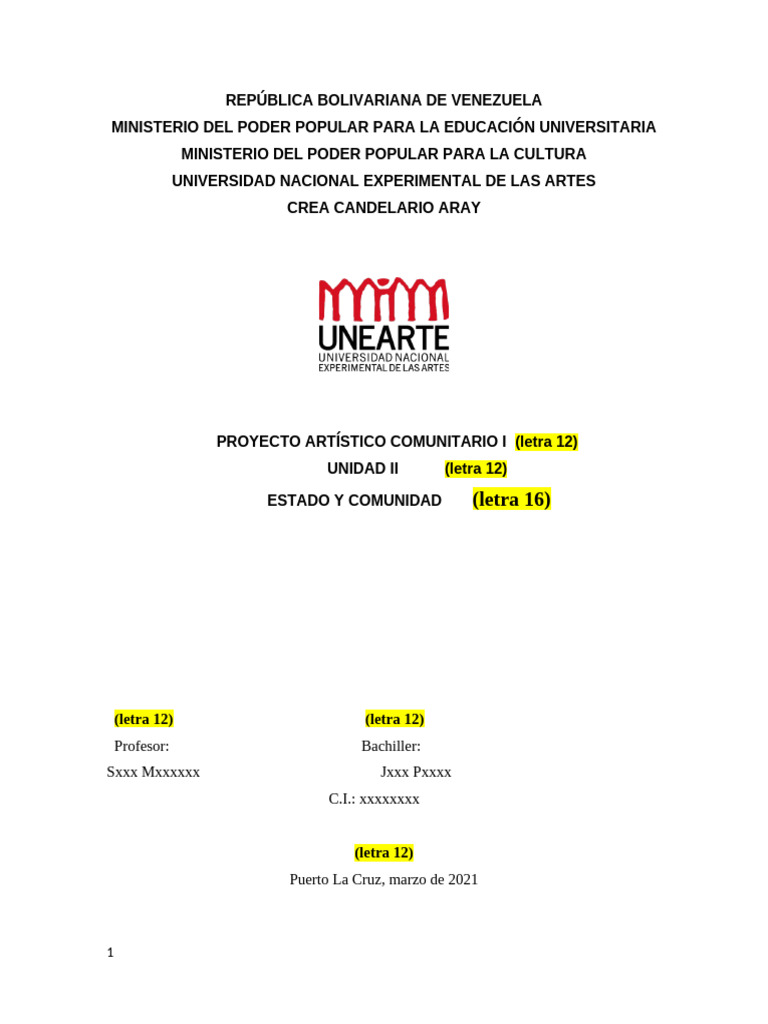 Arte y Desarrollo Comunitario en Venezuela | PDF | Comunidad ...
