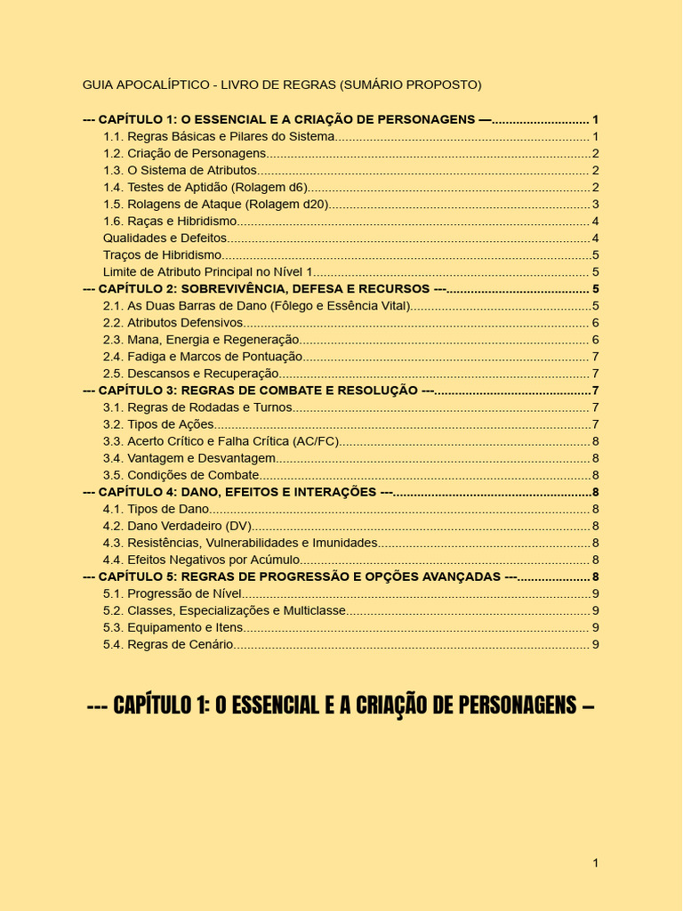 Guia de Regras para RPG Apocalíptico | PDF | Jogos de RPG
