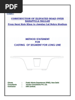 Method Statement for Segment Casting | PDF | Precast Concrete | Concrete
