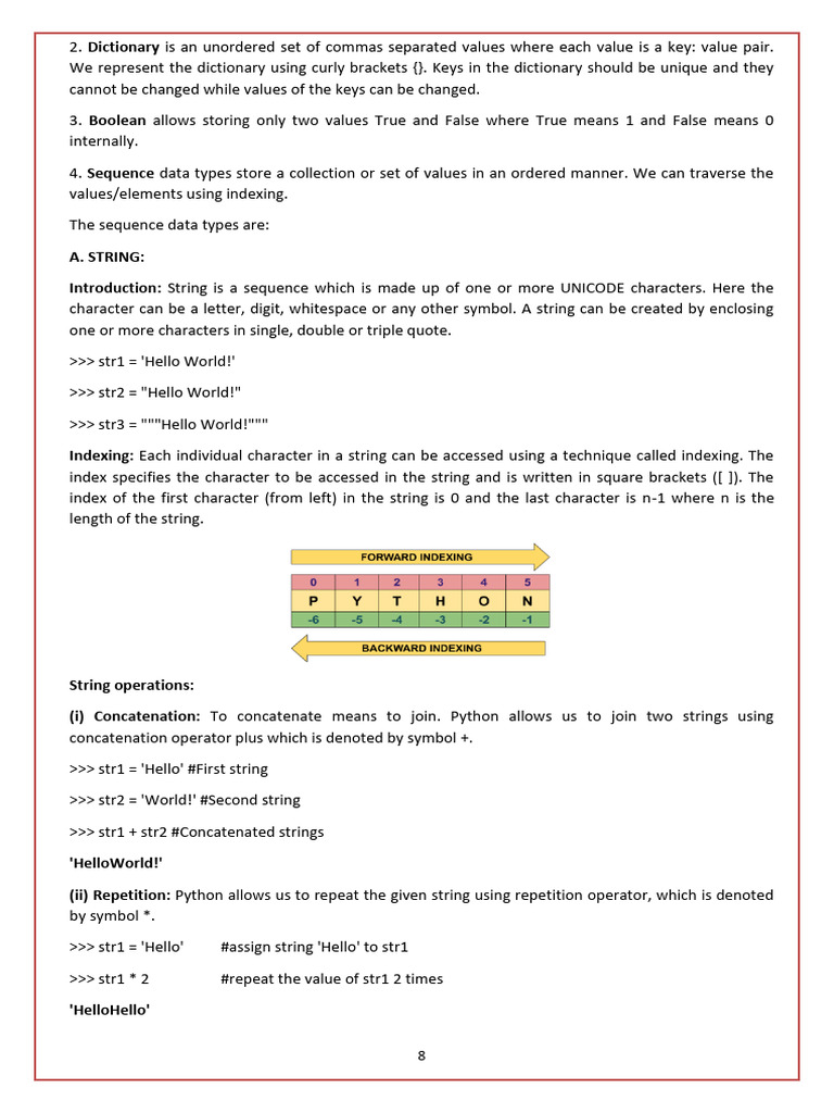 Python String Operations Guide | PDF | String (Computer Science ...