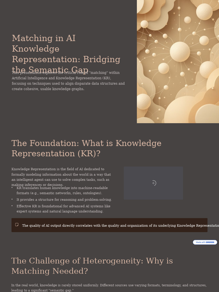 AI Knowledge Representation Matching Techniques | PDF | Knowledge ...